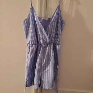 Romwe Striped Romper